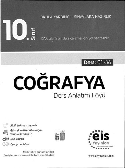 COĞRAFYA DERS ANLATIM FÖYÜ OKULA YARDIMCI SINAVLARA HAZIRLIK Fotokopinci -