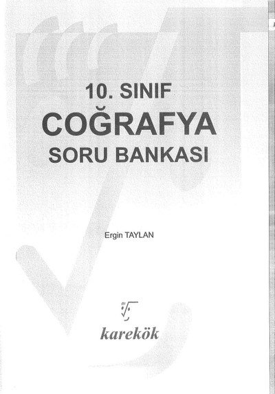 COĞRAFYA SORU BANKASI Fotokopinci -