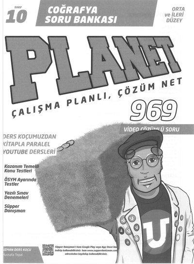 COĞRAFYA SORU BANKASI PLANET ÇALIŞMA PLANLI ÇÖZÜM NET 969 SORU Fotokopinci -