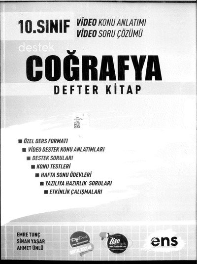 COĞRAFYA DEFTER KİTAP KONU ANLATIMI SORU ÇÖZÜMÜ Fotokopinci -