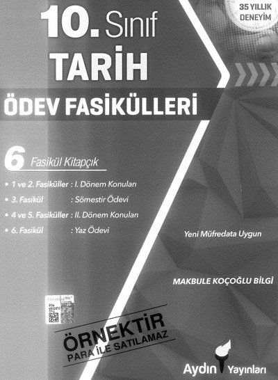 TARİH ÖDEV FASİKÜLLER 6 FASİKÜL KİTAPÇIK Fotokopinci -