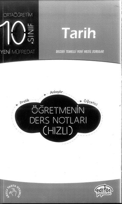 TARİH ÖĞRETMENİN DERS NOTLARI (HIZLI) Fotokopinci -