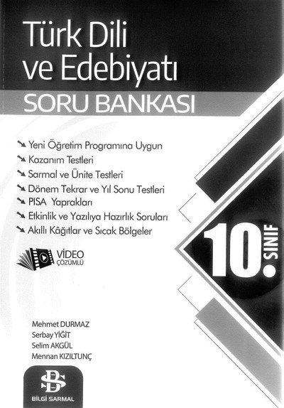 TÜRK DİLİ VE EDEBİYATI SORU BANKASI Fotokopinci -