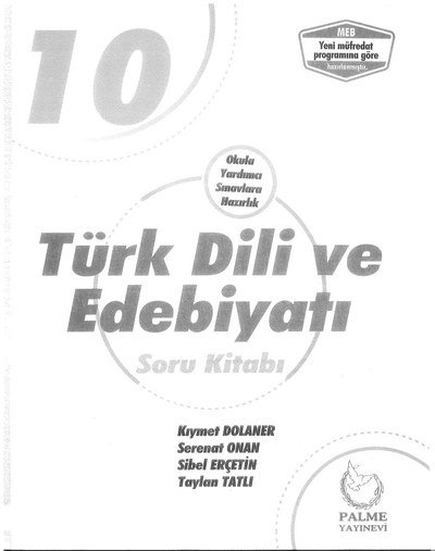 TÜRK DİLİ VE EDEBİYATI SORU KİTABI