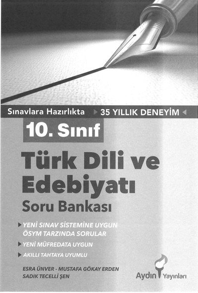 TÜRK DİLİ VE EDEBİYATI SORU BANKASI Fotokopinci -