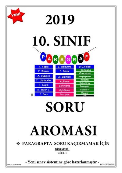 PARAGRAF SORU BANKASI 750 SORU