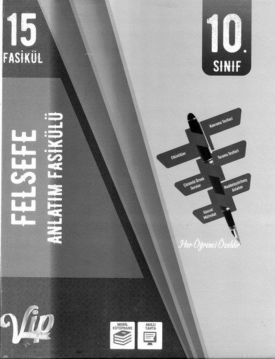 FELSEFE ANLATIM FASİKÜLÜ 15 FASİKÜL