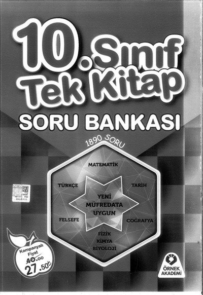 TEK KİTAP SORU BANKASI Fotokopinci -