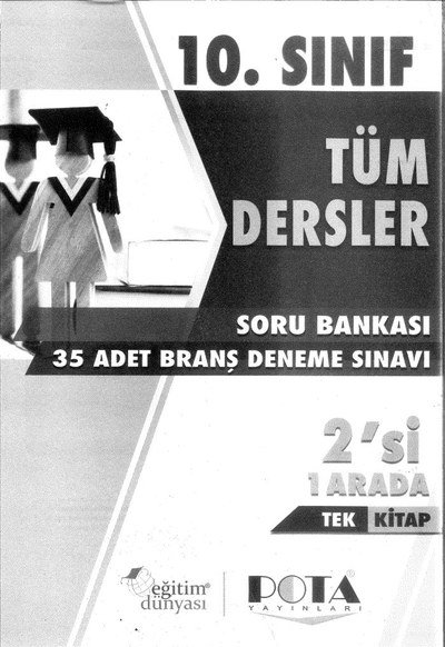 TÜM DERSLER SORU BANKASI 35 ADET BRANŞ DENEME SINAVI 2'Sİ 1 ARADA TEK KİTAP Fotokopinci -
