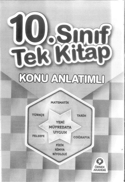 TEK KİTAP KONU ANLATIMLI YENİ MÜFREDATA UYGUN Fotokopinci -