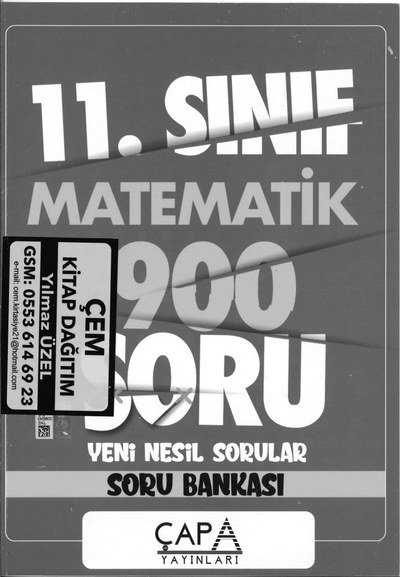 MATEMATİK 900 SORU YENİ NESİL SORULAR SORU BANKASI Fotokopinci -