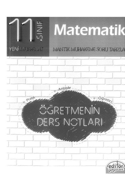 MATEMATİK MANTIK MUHAKEME SORU TARZLARI ÖĞRETMENİN DERS NOTLARI Fotokopinci -