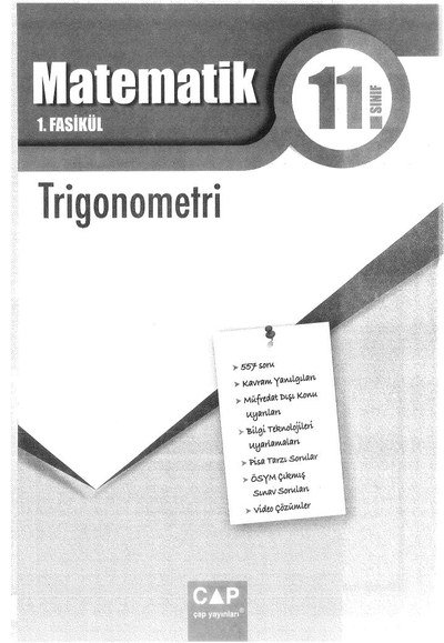 MATEMATİK 1. FASİKÜL TRİGONOMETRİ Fotokopinci -