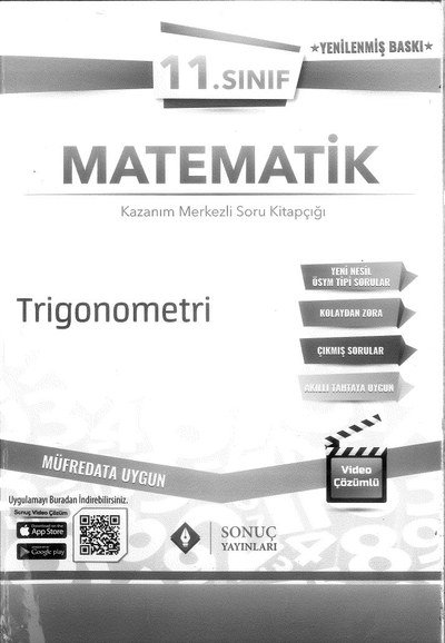 MATEMATİK SORU KİTAPÇIĞI TRİGONOMETRİ Fotokopinci -