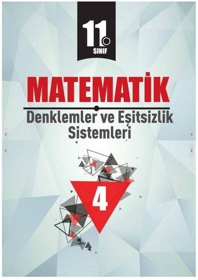 MATEMATİK DENKLEMLER VE EŞİTSİZLİK SİSTEMLERİ