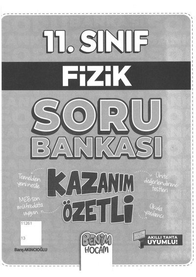 FİZİK SORU BANKASI KAZANIM ÖZETLİ BENİM HOCAM Fotokopinci -