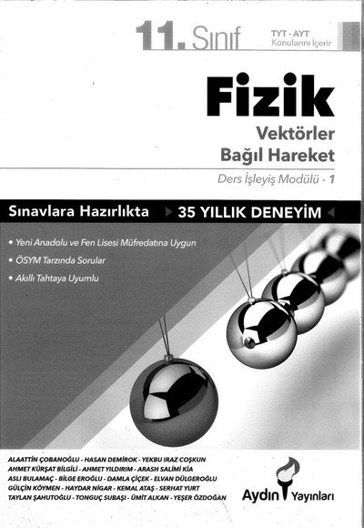 FİZİK VEKTÖRLER BAĞIL HAREKET Fotokopinci -