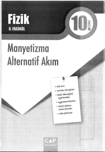 FİZİK 6. FASİKÜL MANYETİZMA ALTERNATİF AKIM