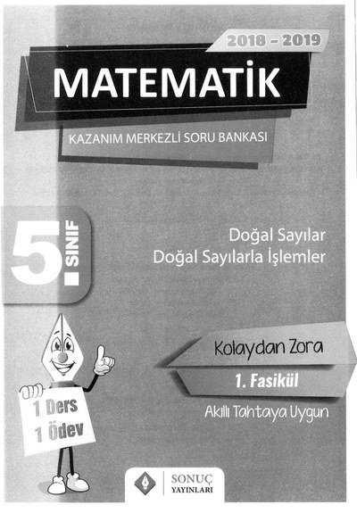 MATEMATİK KAZANIM MERKEZLİ SORU BANKASI Fotokopinci -