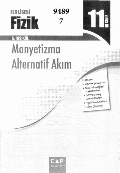 FİZİK 6. FASİKÜL MANYETİZMA ALTERNATİF AKIM