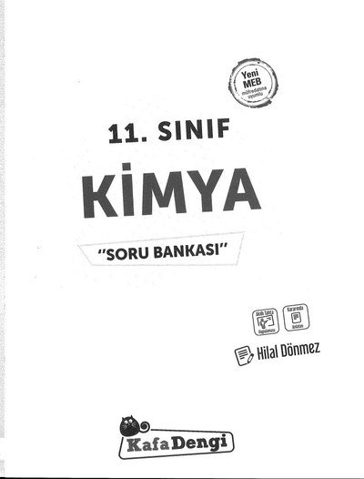 KİMYA SORU BANKASI Fotokopinci -