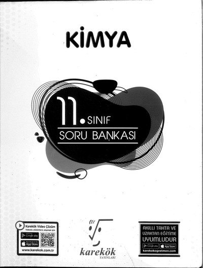 KİMYA SORU BANKASI Fotokopinci -