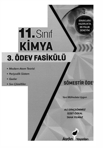 KİMYA 3. ÖDEV FASİKÜLÜ Fotokopinci -