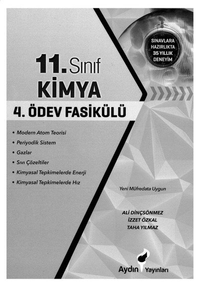 KİMYA 4. ÖDEV FASİKÜLÜ Fotokopinci -