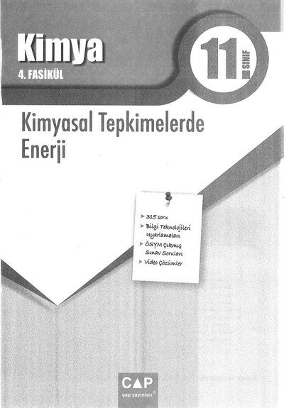 KİMYA 4. FASİKÜL KİMYASAL TEPKİMELERDE ENERJİ Fotokopinci -