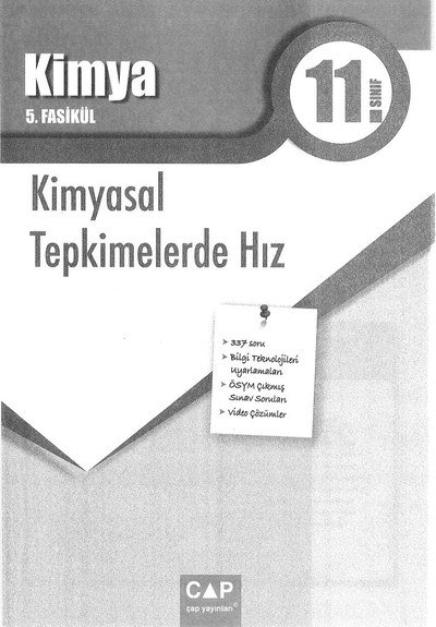 KİMYA 5. FASİKÜL KİMYASAL TEPKİMELERDE HIZ Fotokopinci -