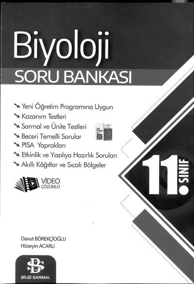 BİYOLOJİ SORU BANKASI Fotokopinci -