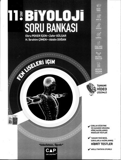 BİYOLOJİ SORU BANKASI Fotokopinci -