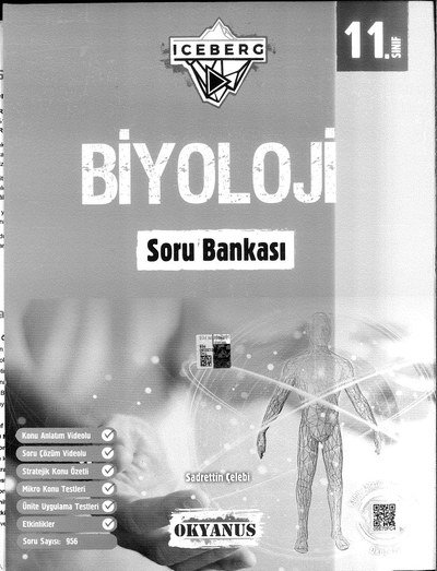 BİYOLOJİ SORU BANKASI ICEBERG Fotokopinci -