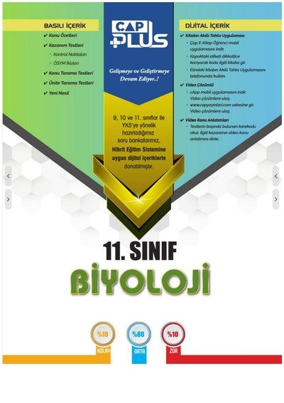 BİYOLOJİ SORU BANKASI Fotokopinci -