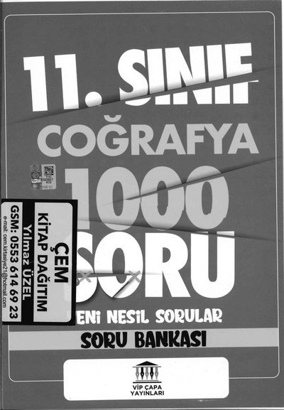 COĞRAFYA 1000 SORU YENİ NESİL SORULAR SORU BANKASI Fotokopinci -