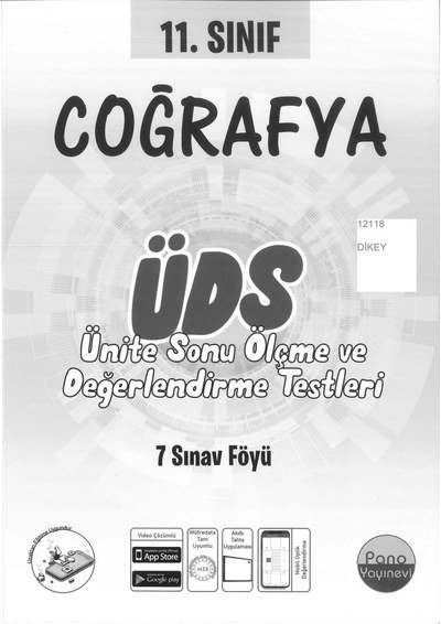 COĞRAFYA ÜNİTE SONU ÖLÇME VE DEĞERLENDİRME TESTLERİ Fotokopinci -