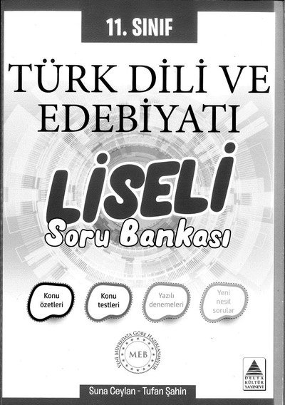 TÜRK DİLİ VE EDEBİYATI LİSELİ SORU BANKASI