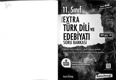 EXTRA TÜRK DİLİ VE EDEBİYATI SORU BANKASI Fotokopinci -