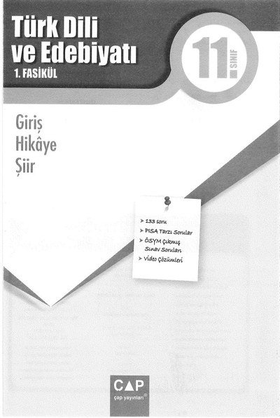 TÜRK DİLİ VE EDEBİYATI 1. FASİKÜL GİRİŞ HİKAYE ŞİİR Fotokopinci -