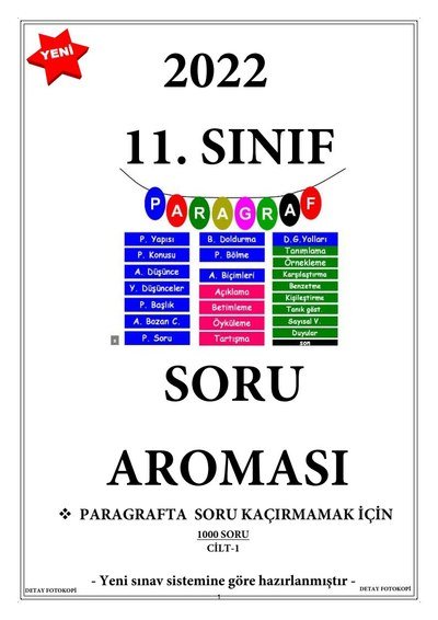 PARAGRAF SORU BANKASI 750 SORU Fotokopinci -