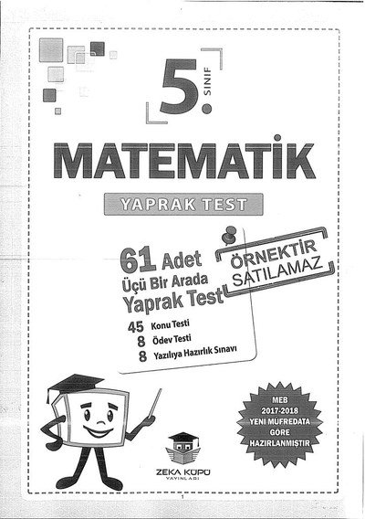 MATEMATİK YAPRAK TEST Fotokopinci -
