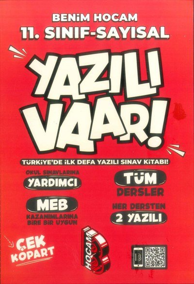 YAZILI VAAR! YAZILI SINAV KİTABI TÜM DERSLER Fotokopinci -