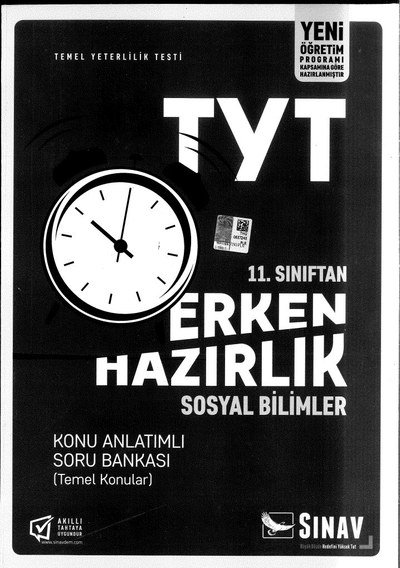 TYT ERKEN HAZIRLIK SOSYAL BİLİMLER KONU ANLATIMLI SORU BANKASI
