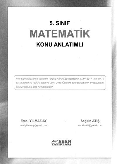 MATEMATİK KONU ANLATIMLI Fotokopinci -