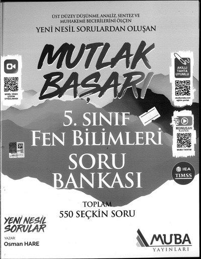 MUTLAK BAŞARI FEN BİLİMLERİ SORU BANKASI Fotokopinci -
