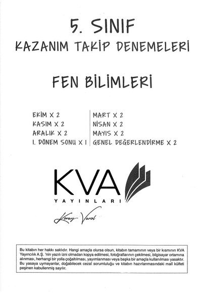 KAZANIM TAKİP DENEMELERİ FEN BİLİMLERİ Fotokopinci -