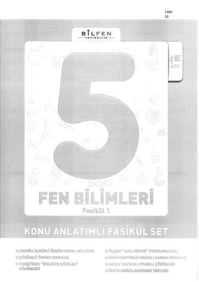FEN BİLİMLERİ FASİKÜL 1 Fotokopinci -