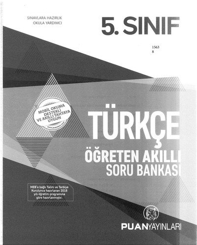 TÜRKÇE ÖĞRETEN AKILLI SORU BANKASI Fotokopinci -