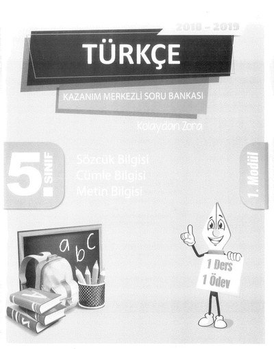 TÜRKÇE KAZANIM MERKEZLİ SORU BANKASI Fotokopinci -