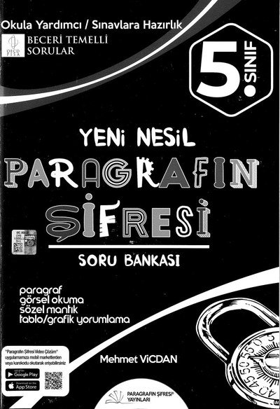 YENİ NESİL PARAGRAFIN ŞİFRESİ SORU BANKASI